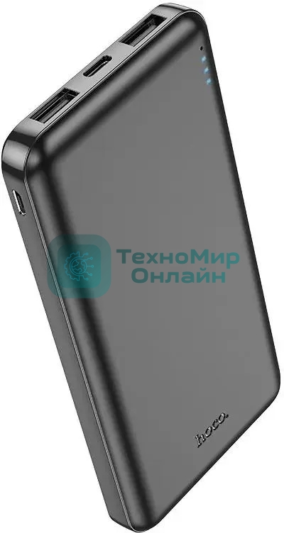 Портативный аккумулятор Hoco J100 High-ranking 10000mAh 2.1A 2xUSB-A черный