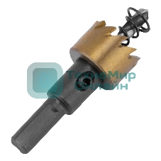 Коронка по металлу Denzel HSS, 20 мм, нитридтитановое покрытие