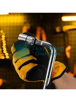 Вороток Г-образный Denzel 250x50 мм, квадрат 1/2