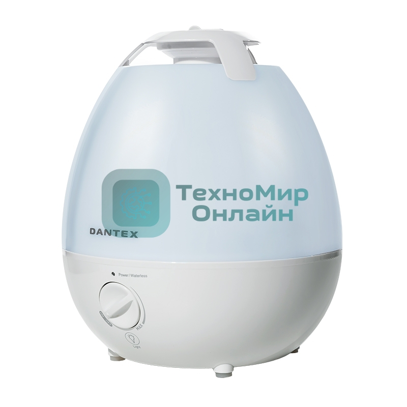 Увлажнитель воздуха Dantex D-H35UCF белый, 25 Вт, 3.5 л, ультразвуковой, ароматизация