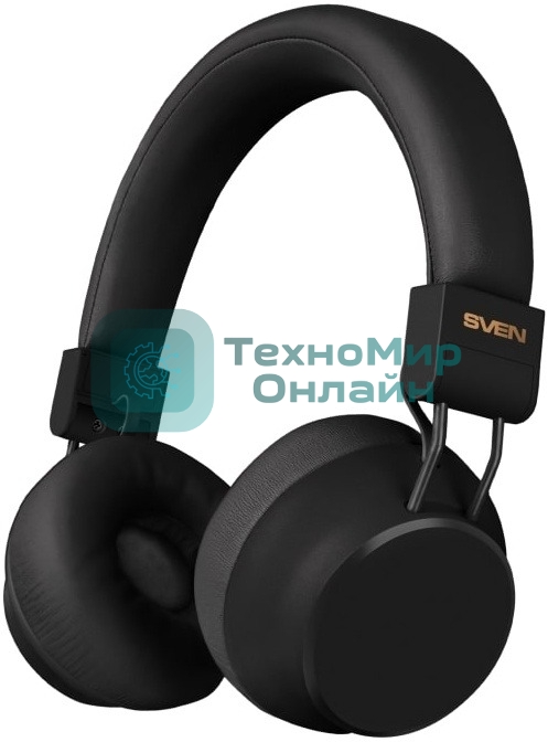 Беспроводные/проводные наушники Sven AP-B710MV черный, полноразмерные, Bluetooth + Jack 3.5 мм, складная конструкция, до 22 ч