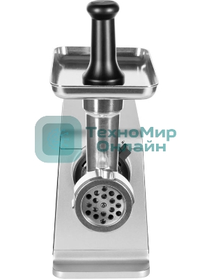 Мясорубка электрическая Hiberg MG 880 B черно-серый, 2000 Вт, 2.0 кг/мин, реверс, защита от перегрузки, насадки - 5