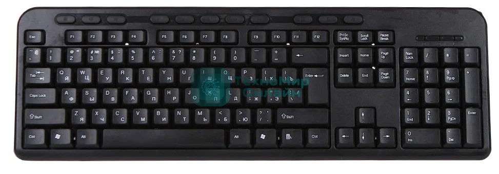 Клавиатура Qumo Opus K64 проводная, USB Type-A, чёрный