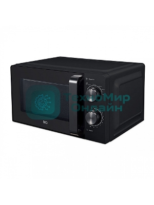 Микроволновая печь BQ MWO-20004SM/W черный, 20 л, 700 Вт, переключатели - поворотный механизм