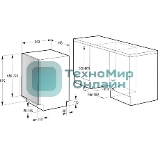 Встраиваемая посудомоечная машина Gorenje GV572D10, черный, 44.8 см, 11 компл., 44 дБ, класс A+++