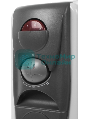 Обогреватель масляный Centek CT-6203-9 (9 секций) белый, 2400 Вт, 20 м2, 3 режима, термостат