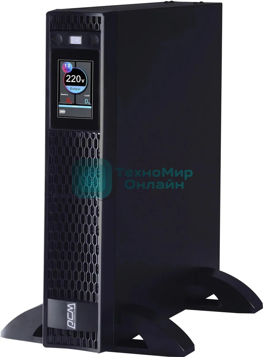 Источник бесперебойного питания Powercom Next, On-Line, 2000VA/2000W, Rack/Tower, 8*IEC320-C13 + 2*C19, LCD, Serial+USB, SmartSlot, подкл. доп. Бат.