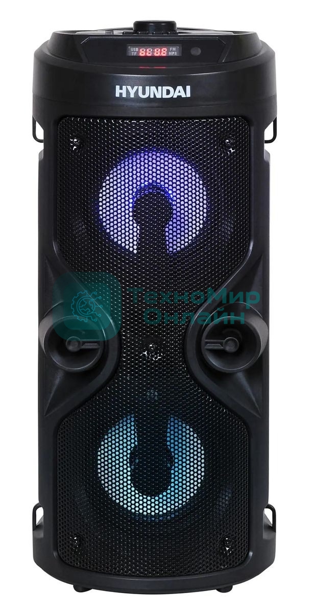 Минисистема Hyundai H-MC150 черный 50Вт/FM/USB/BT/SD/MMC