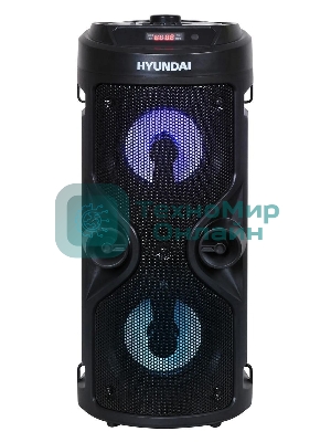 Минисистема Hyundai H-MC150 черный 50Вт/FM/USB/BT/SD/MMC