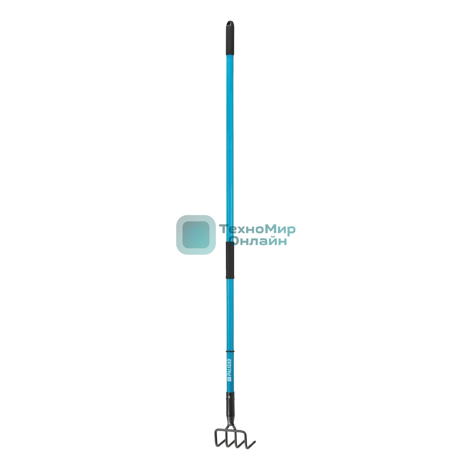 Рыхлитель Palisad четырехзубый стальной, 120х1505 мм, фибергласовый черенок, ПВХ накладка, LUXE
