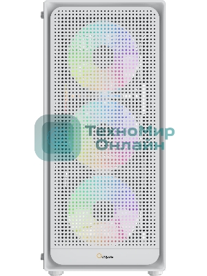 Корпус Ocypus Gamma C50 WH ARGB, Mini-Tower, белый, 4 x 120 мм