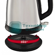 Электрочайник Tefal KI270D30 серебристый, 1.7 л, 2400 Вт, скрытый нагревательный элемент