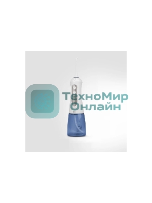 Ирригатор BQ IR001 белый/синий, от аккумулятора, 300 мл, 3 режима