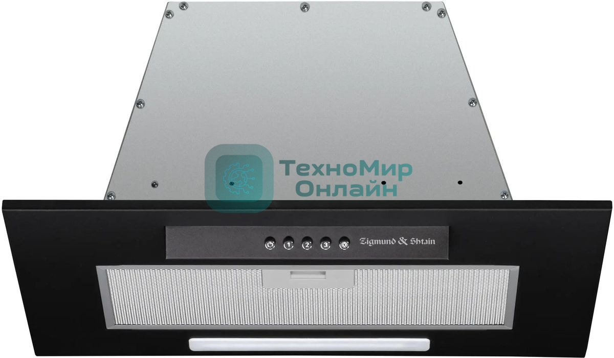 Вытяжка встраиваемая Zigmund & Shtain K 012.5 B черный, 52 см, 1010 куб. м/ч, 72 дБ