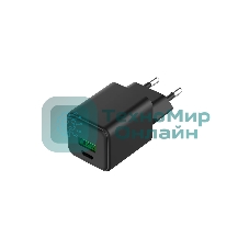 Сетевое зарядное устройство Rexant с двумя портами USB-A и Type-C, 30Вт GaN