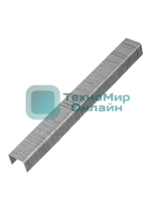 Скобы Denzel 21GA для пнев. степл., 10мм, шир. - 0,95мм, тол. - 0,6мм, шир. скобы - 12,8мм, 5000шт