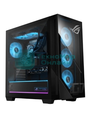 ПК ASUS ROG G700TF-7265KF245W Core Ultra 7 265F/64Gb/2TB M.2 2280 NVMe PCIe 4.0 SSD/nVidia RTX 5080 16Gb/Wi-Fi 6 + BT5.4 /850W/Win11 Home/BLACK/58L/Liquid Cooler