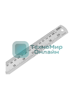 Линейка стальная Deli DL8050Y 500мм нержавеющая сталь