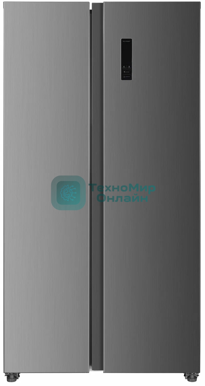 Холодильник Kraft KF-MS4801XI серый двухкамерный, 316/164 л, морозилка сбоку, No Frost, Side-by-Side