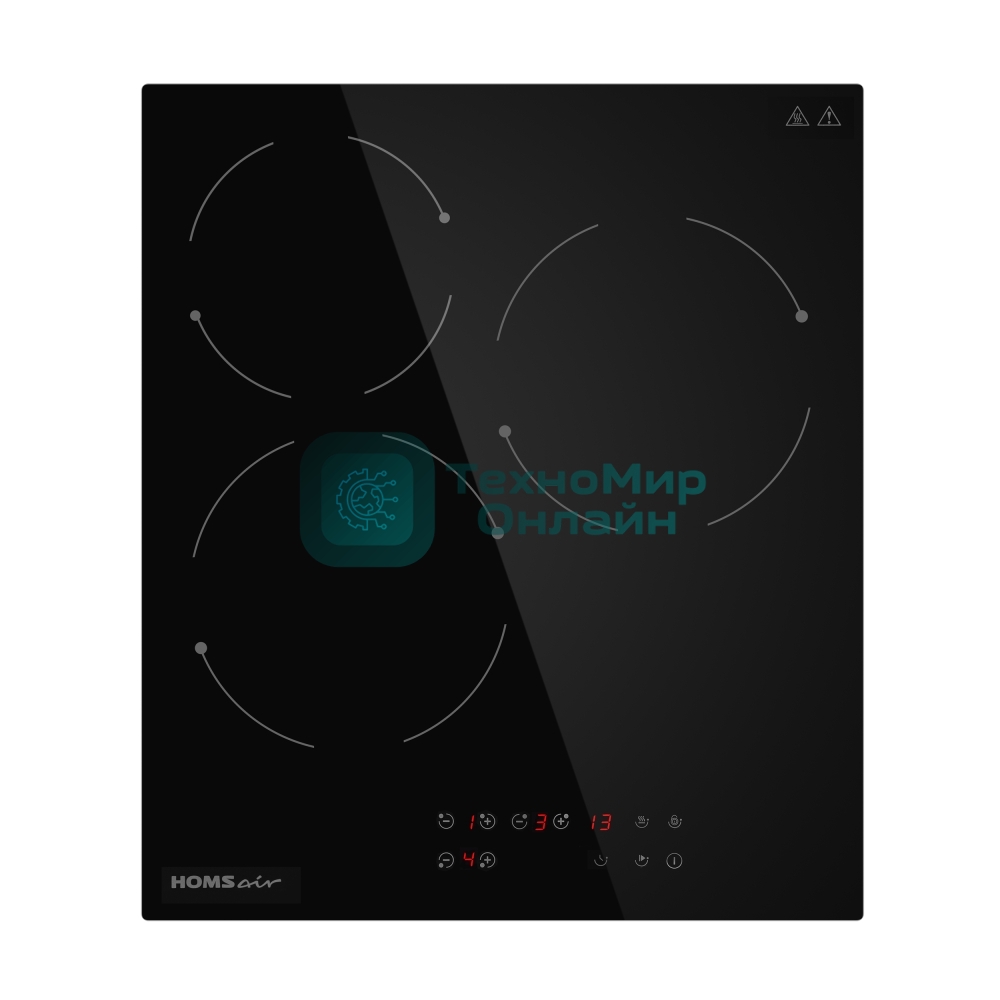 Электрическая варочная панель HOMSair HVС43BK Hi-Light, независимая, черный