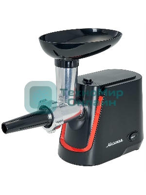 Мясорубка электрическая АКСИНЬЯ КС-2000 черный, 2000 Вт, 1.7 кг/мин, реверс, защита от перегрузки, насадки - 4