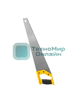 Ножовка по дереву Deli DL6850 500мм Материал: 65Mn. Термообработанная поверхность. Зубья пилы: 7 TPI. Шлифовка зубов с 2-х сторон. Литая ручка из двухкомпонентного противоударного пластика.