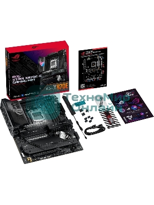 Материнская плата ASUS ROG STRIX X870E-E GAMING WIFI, AM5, AMD X870E, 4xDDR5, 4xSATA, 5xM.2, 1xPCI-E 5.0 x16, 1xPCI-E 4.0 x4, 1xHDMI, 1xUSB-C 3.2 Gen 2, 1xUSB-C 3.2 Gen 2x2, 2xUSB-C 4.0, 1x 5Gb LAN, 9xUSB-A 3.2 Gen 2, 2x3.5 мм, TOSLINK, 1xWi-Fi 7, ATX