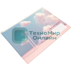 Папка на молнии ZIP Silwerhof CLOUD A5+ ПВХ 0.25мм
