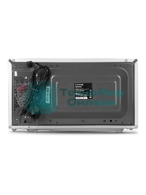 Микроволновая печь Hyundai HYM-D3026 серебристый, 20 л, 700 Вт, переключатели - кнопки, поворотный механизм