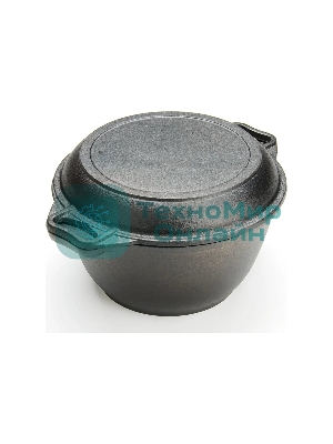 Кастрюля с крышкой-сковородой Mayer&Boch MB 26025 3.0 л, 24 см, чугунная