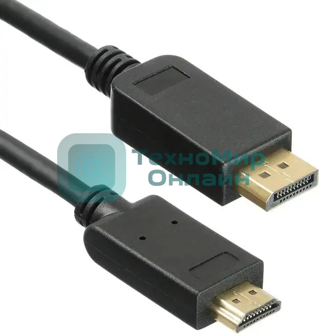 Кабель KingPrice KP-DP1.2-HD2.0-1.5m ver2.0 DisplayPort (m) HDMI (m) 1.5м черный