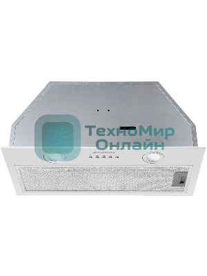 Вытяжка встраиваемая Maunfeld Trapeze 602M белый, 60 см, 1150 куб. м/ч, 54 дБ