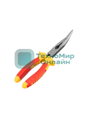 Длинногубцы Matrix изогнутые insulated 200 мм, двухкомпонентные рукоятки