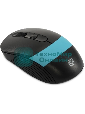 Мышь беспроводная Oklick 310MW черный/синий, 3200 dpi, радиоканал, USB, кнопки - 4