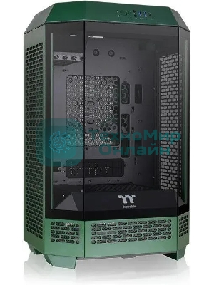 Компьютерный корпус Thermaltake The Tower 300 Racing Green зеленый без БП miniITX 8x120мм 6x140мм 2xUSB 3.0 audio bott PSU