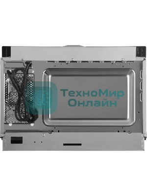 Микроволновая печь встраиваемая Hyundai HBW 2544 WG белый, 25 л, 900 Вт, переключатели - кнопки/поворотный механизм