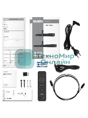 Саундбар SVEN SB-2035 2.0 черный 10Вт