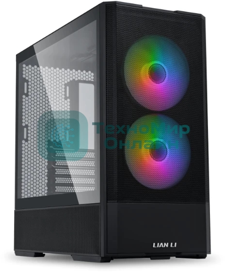 Компьютерный корпус Lian Li Lancool 207/черный/Mid-Tower, TG/2x 140мм ARGB + 2x 120мм non LED fans inc./G99.LAN207RX.10RS