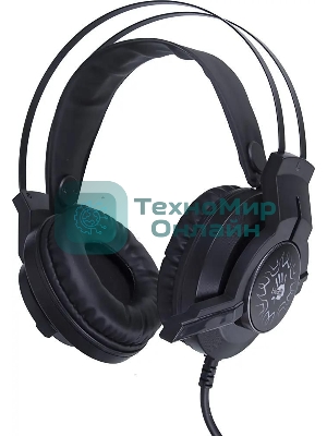 Гарнитура Bloody J437 чёрный, проводная, подсветка