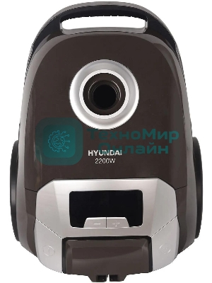 Пылесос Hyundai HYV-B4055 темно-коричневый, 380/2000 Вт, уборка сухая, пылесборник мешок 2.5 л