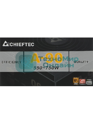Блок питания Chieftec A-90 GDP-650C RTL, 650Вт, 140мм, модульный, черный