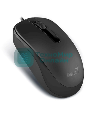 Мышь проводная Genius DX-120 черный, 1000 dpi, USB, кнопки - 3