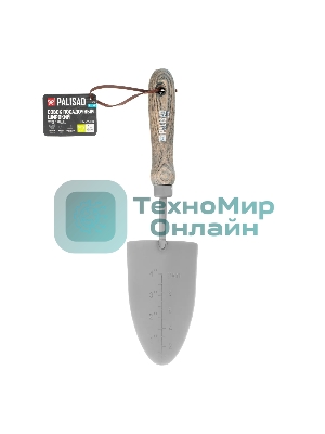 Совок посадочный широкий Palisad LUXE 85х330 мм, стальной, рукоятка из ясеня