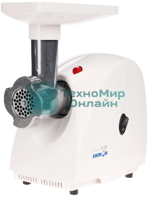 Мясорубка электрическая Аксион М32.03 белый, 1500 Вт, 1.7 кг/мин, защита от перегрузки, насадки - 5