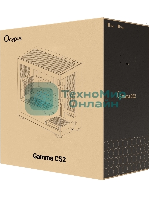 Корпус Ocypus Gamma C52 BK, Micro-Tower, чёрный