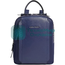 Рюкзак женский Piquadro Lyra CA5566W92T/BLU темно-синий нейлон/натур.кожа