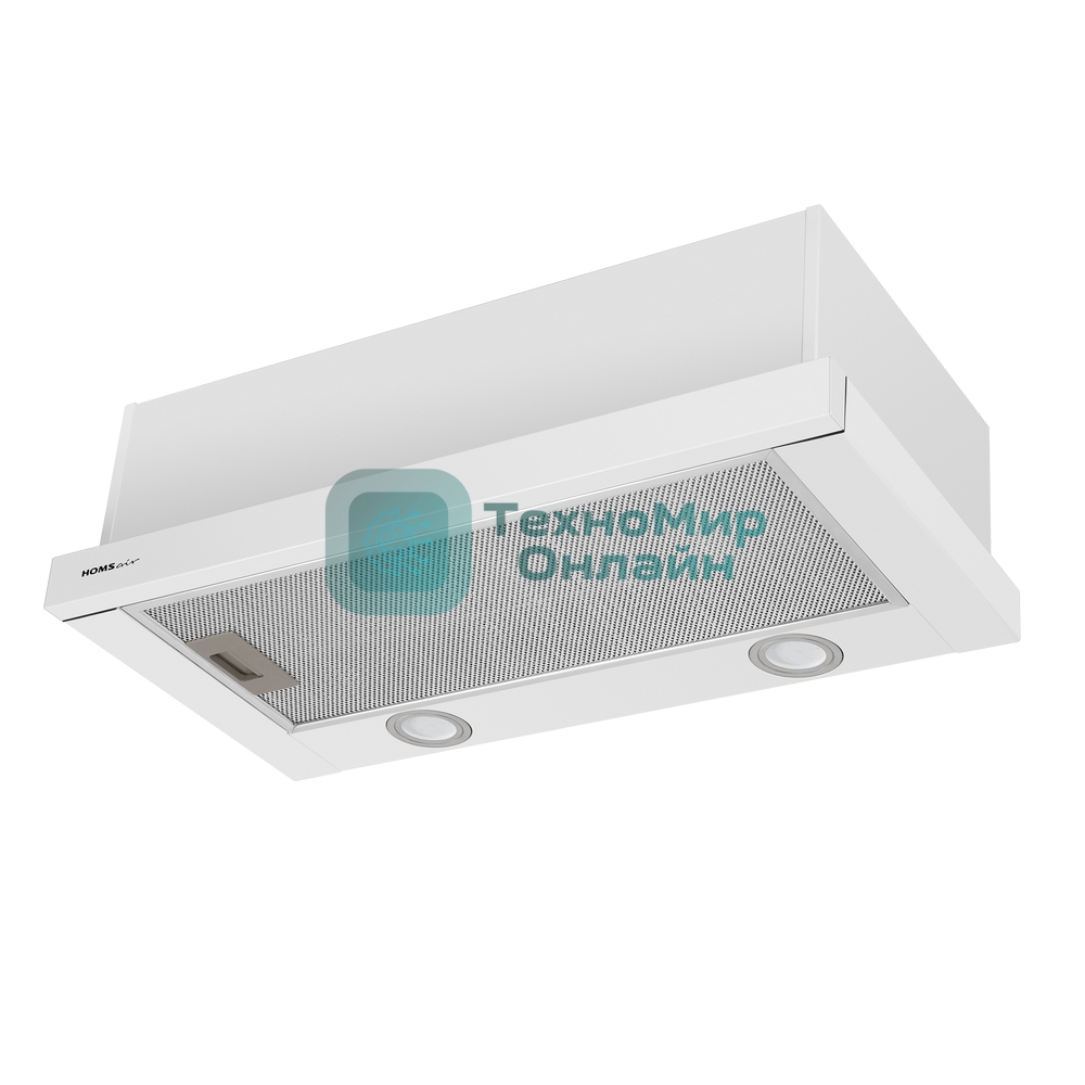 Вытяжка телескопическая HOMSair Flat 50 белый, 50 см, 520 куб. м/ч, 47 дБ