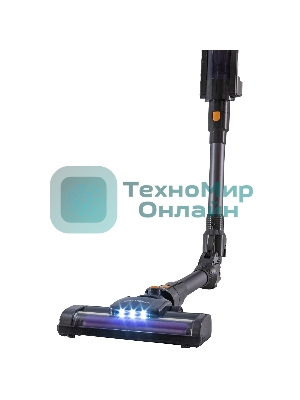 Пылесос вертикальный SUPRA VCS-5082 черный/серый, питание от аккумулятора, 300 Вт, уборка сухая, пылесборник 1 л