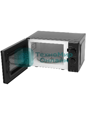 Микроволновая печь Starwind SWM5820 черный, 20 л, 700 Вт, переключатели - поворотный механизм
