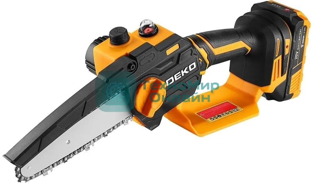 Пила цепная аккумуляторная DEKO DKCHS 20-6 PRO, 4